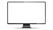 © Vector light Studio - Screen Computer Monitor Mockup with Transparent Display. Png overlay.
