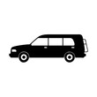 © Md - hearse icon, hearse silhouette vector illustration-simple silhouette illustration of hearse, perfect for hearse logos and icons