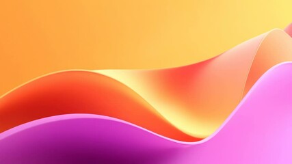 Leinwandbilder - Vibrant abstract background waves in warm colors evoke serenity and creativity in artistic design