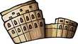 © balabolka - Cartoon funny Iconic Roman Colosseum Ruins