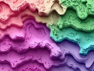 Poster - Colorful Artistic Layers