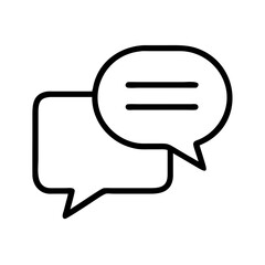Poster - Communication icon: message bubbles, chat, conversation, talk, discussion vector