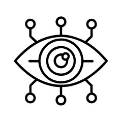 Poster - Cyber eye technology vision artificial intelligence ai future tech security scan