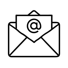 Poster - Email marketing symbol vector graphic for newsletters and contact information use