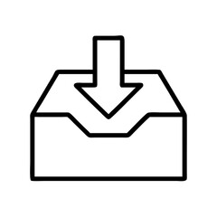 Poster - Download icon vector illustration for website and graphic design needs simple line