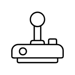 Fototapete - Retro gaming joystick vector icon for arcade games and console controllers design
