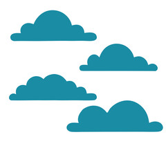 Poster - cloud computing icon set