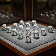 © MonCollection - Elegant diamond rings displayed in showcase
