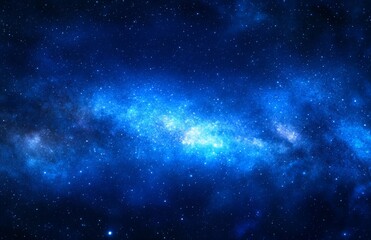 Wall Mural - the universe's outer space is filled with a night sky of stars and galaxies