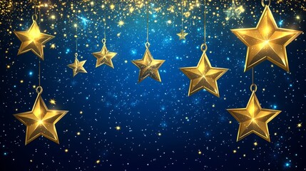 Wall Mural - the night sky is embellished with an abundance of glittering stars and a touch of cosmic dust, formi