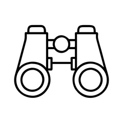 Poster - binoculars vector icon, optical instrument for distance viewing and exploration