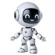 © G3D Studio - White cute robot in happy and cheerful posture
