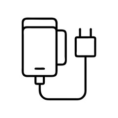 Poster - Cell phone charger icon vector illustration for electronic device charging needs