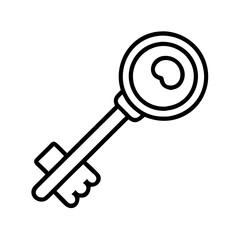 Poster - Unlock success with our vintage key vector graphic for security and access needs