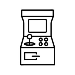 Fototapete - Arcade game machine vector illustration for retro gaming and entertainment design