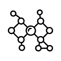 Poster - Molecule structure diagram science chemistry biology connection network graphic design