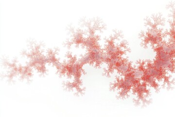 Wall Mural - Coral structure on white space isolated on white background