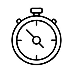 Poster - Stopwatch icon vector image for time management and speed measurement in business