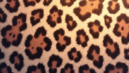Poster - Leopard skin texture background. Animal print with spots. Exotic trendy design for textile, fabric, fashion, decor, wallpaper. Jaguar fur pattern. Abstract animal print, wild cat, safari style.