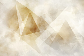 Poster - Abstract Geometric Design with Faded Grunge Texture in Muted Earth Tones