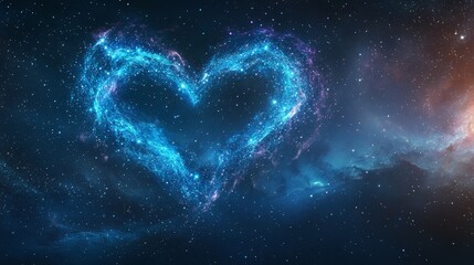 Wall Mural - stars and cosmic dust surround a realistic nebula set against a deep space background