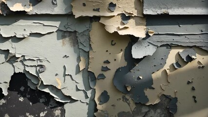 Poster - wall surface with muddy and peeled paint. rustic themed background.