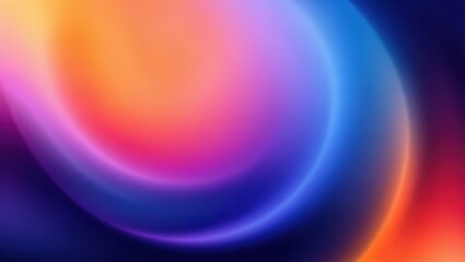 Wall Mural - Grainy gradient abstract background,  abstract background with swirling colors of orange pink purple and blue hues glow
