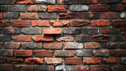 Poster - Aged crimson brick