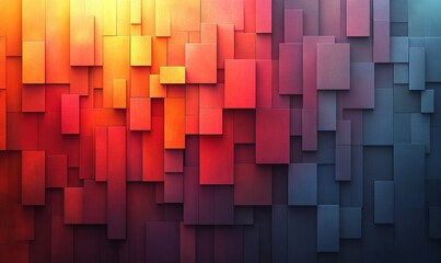 Poster - Abstract background with a pixel mosaic. The pattern of the pixels is made up of small squares, which form an elegant gradient from light to dark shades of color. 