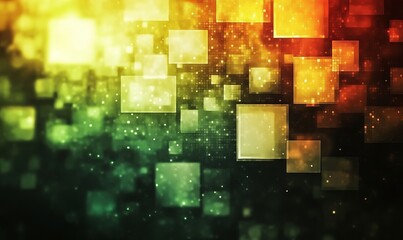 Poster - Abstract background with a pixel mosaic. The pattern of the pixels is made up of small squares, which form an elegant gradient from light to dark shades of color. 