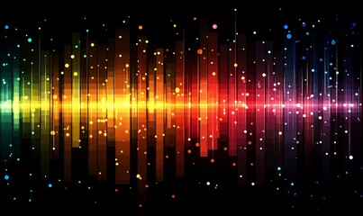 Poster - Abstract background with a pixel mosaic. The pattern of the pixels is made up of small squares, which form an elegant gradient from light to dark shades of color. 