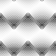 Poster - Abstract seamless black and white geometric circle pattern background