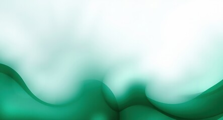 Wall Mural - Abstract background featuring shades of green and white with blurred effect art