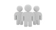 © Lena - Isolated Generic Group of People