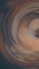 Fototapete - Smooth circular motions blend brown and beige hues, creating a hypnotic vortex that captivates the eye with its elegant and dynamic patterns