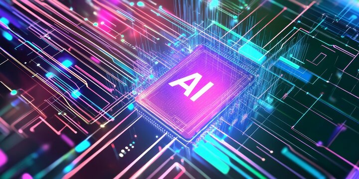 A computer chip with 