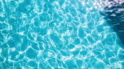 Aufkleber - Crystal clear water surface with sunlight reflections creating beautiful summer vibes : Generative AI