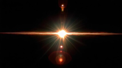 Poster - Bright Camera Flash Flare Illuminating the Dark Background Generative AI