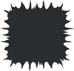 Wall Mural - an abstract ink splash design with a dynamic shape and black color for creative projects.