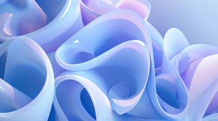 Abstract 3D shapes forming complex structure with shaded lighting perfect for web design digital innovation and technology ads 3D background with intricate shape compositions