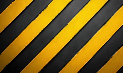 Poster - Striking yellow and black diagonal stripes creating a modern and attention-grabbing design.