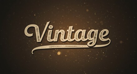 Vintage wordmark design with aged aesthetic - nostalgia - website background or poster.