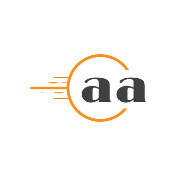 initial monogram logo with circle style design.