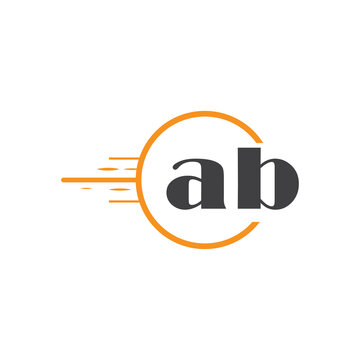 initial monogram logo with circle style design.