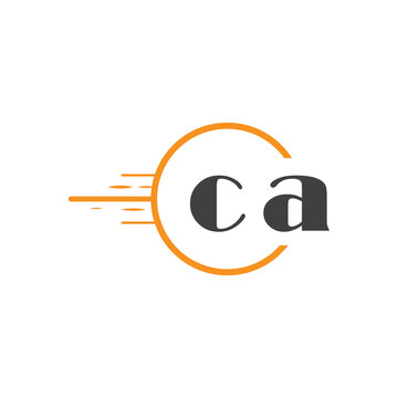 initial monogram logo with circle style design.