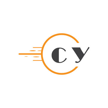 initial monogram logo with circle style design.