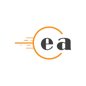 initial monogram logo with circle style design.