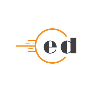 initial monogram logo with circle style design.