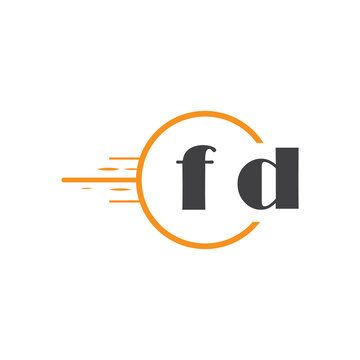 initial monogram logo with circle style design.