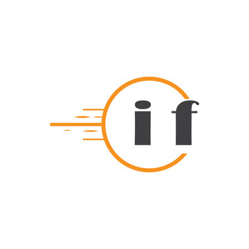 initial monogram logo with circle style design.